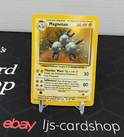 Magneton Base Set 9/102 Holo Rare Unlimited LP Pokemon Card T1 - Image 1