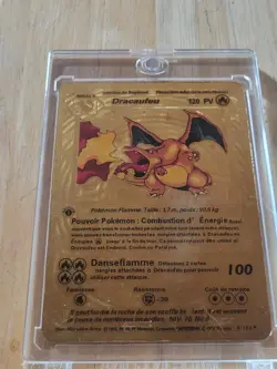 Gold foiled Charizard Card number 4/102.. 1995-1999 Great condition! - Image 1