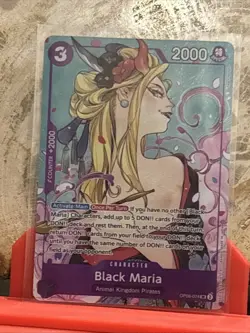 Black Maria (Illustration Box Vol.2) OP08-074 One Piece Promotion Cards Foil - Image 1