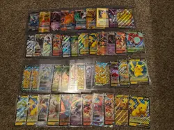 Pokemon Jumbo Card Lot of 44 Cards ~ Charizard/Pikachu/Gengar/Zekrom/Glaceon - Image 1