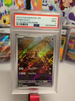 Sandygast 214/193 Sv02: Paldea Evolved Holo Pokemon Card Graded PSA 9 MINT - Image 1