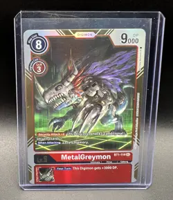 MetalGreymon BT1-114 SEC - Digimon Card - Image 1