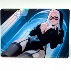 Marvel Black Cat Goddess Anime Waifu ACG Foil Card - Image 1