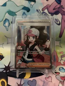 Hilda 164/086 Full Art Ultra Rare White Flare Holo Pokemon TCG Card NM Condition - Image 1