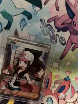 Hilda 164/086 Full Art Ultra Rare White Flare Holo Pokemon TCG Card NM Condition - Image 3