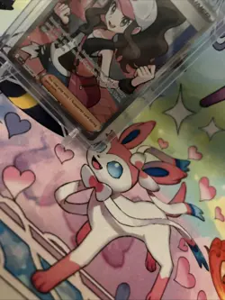 Hilda 164/086 Full Art Ultra Rare White Flare Holo Pokemon TCG Card NM Condition - Image 5