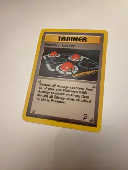 Pokemon Center: 114/130 Base Set 2 Trainer - Vintage 2000 Wotc Card TCG NM/VLP - Image 1