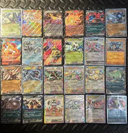Pokemon TCG Lot of 24 EX - V - Full Art - Stamped Promos - Prismatic Evolutions - Image 2
