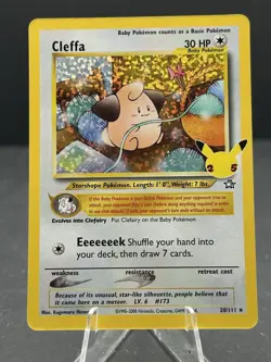 Cleffa 20/111 Holo Rare - 2021 Pokemon Celebrations 25th Anniversary NM p11 - Image 1