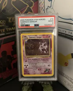 Pokemon 2000 Gym Heroes Holo #14 Sabrina's Gengar PSA 2, Low Pop - Image 1