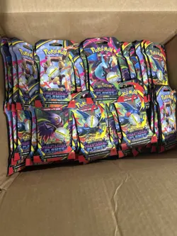 Tcg Pokemon Mega Evolution Phantasmal Flames Sleeved Booster Packs Sealed Lot 50 - Image 1