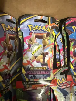 Tcg Pokemon Mega Evolution Phantasmal Flames Sleeved Booster Packs Sealed Lot 50 - Image 3