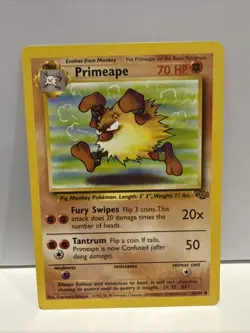 Pokemon 1999 Primeape Dutch Jungle Unlimited 43/64 NM/M - Image 1