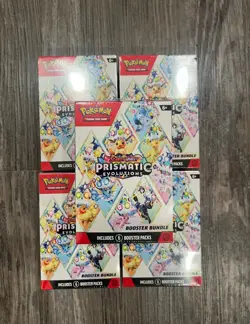 Lot of 10 -Pokemon TCG Prismatic Evolutions Booster Bundle - New Factory Sealed - Image 1
