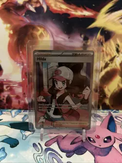 Pokemon TCG Hilda Trainer White Flare Holo Full Art Sv: 164/086 - Image 1