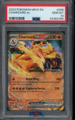 PSA 10 Charizard ex 006/165 Sv: Scarlet & Violet 151 Holo Pokemon - Image 1