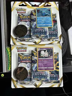Pokemon TCG Silver Tempest 3-pack Blister Set Of 2 - Image 1