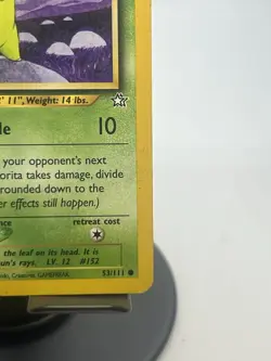 Pokemon TCG Chikorita 53/111 Neo Genesis 1st Edition Regular MP - Image 4