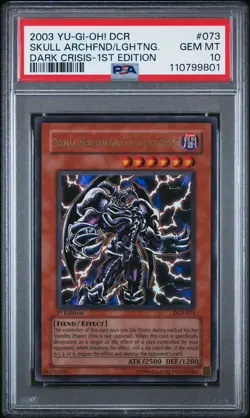 *PSA 10* Skull Archfiend Of Lightning (1st Edition) YuGiOh Dark Crisis DCR-073 - Image 1
