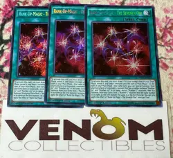 3x (M/NM) Rank-Up-Magic - The Seventh One MP15-EN033 Secret Rare 1st Ed. YuGiOh - Image 1