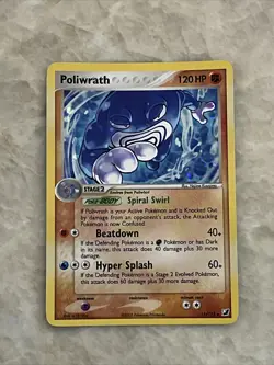2005 Pokemon Poliwrath- Holo 11/115 EX Unseen Forces card - Image 2