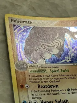 2005 Pokemon Poliwrath- Holo 11/115 EX Unseen Forces card - Image 3