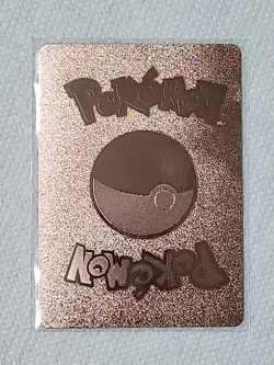 Pokemon Rose Gold Foil Fan Art Display Card ~ Charizard & Blastoise Tag Team GX - Image 2