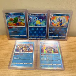 Pokemon TCG Sword&Shield 5pcs card S-Chinese exclusive K Radiant Blastoise - Image 1
