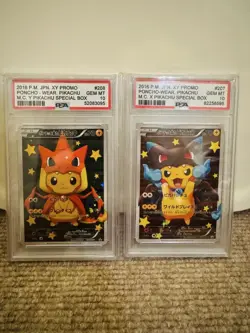 Pikachu Poncho Mega Charizard X Promo XY-P PSA 10 Pokemon Card - Image 3