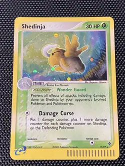 Pokemon Shedinja Dragon Card 11/97 Holo Rare TCG 🌀🌀Double Swirl LP/NM - Image 1