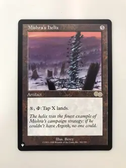 Mishra's Helix MTG Magic the Gathering Card NM Near Mint Urza's Saga The List - Image 1
