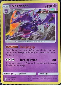 Naganadel 108/214 Sm-Lost Thunder Holo - Pokemon Card - Image 1