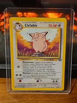 Clefable Jungle 17/64 Pokemon Card Raw - Image 1
