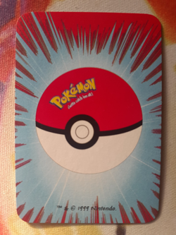 Gyarados 10 of Spades Pokemon 1999 Mini Red Deck Playing Cards 2.5x1.75in NM - Image 2