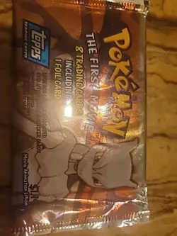 Pokemon, The First Movie, 8 Trading cards Including 1 Foil Card - Image 1