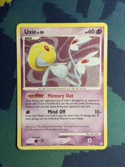 Uxie 17/123 Holo Rare Diamond & Pearl Mysterious Treasures Pokemon TCG Card - Image 2