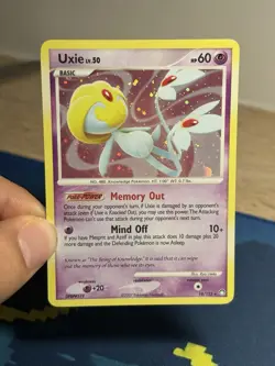 Uxie 17/123 Holo Rare Diamond & Pearl Mysterious Treasures Pokemon TCG Card - Image 3