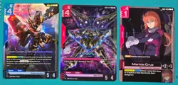 Gundam Card Game - Newtype Rising - 2 Legend Rare And 1 Rare Card Lot - Image 1