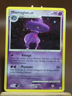 SWIRL HP Mismagius 10/130 Diamond and Pearl Holo Pokemon Card - Image 1