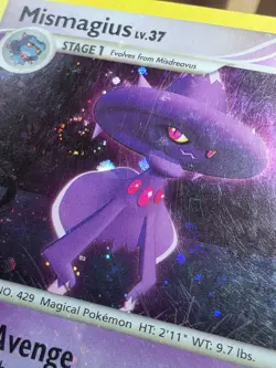 SWIRL HP Mismagius 10/130 Diamond and Pearl Holo Pokemon Card - Image 2