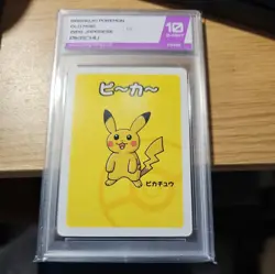 PSA 10 GEM MINT Graded 2019 Pikachu Old Maid Babanuki Pokemon Card Ooyama Art - Image 1
