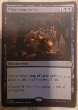 Phyrexian Arena Foundations Foil Card, MTG Near Mint Condition - Image 1
