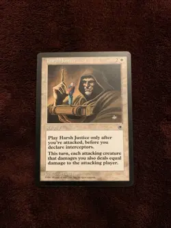 MTG English Harsh Justice Normal Portal Card NM Magic The Gathering Card 1x - Image 1