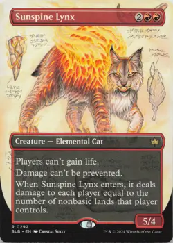 Sunspine Lynx (Borderless) R Bloomburrow 292 NM MTG - Image 1