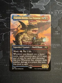 Captain Howler, Sea Scourge (Borderless) 361 (R) MTG Aetherdrift (DFT) - Image 1