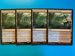 MTG 4x Drowned Catacomb # 253 Ixalan Modern Magic the Gathering x4 NM - Image 1