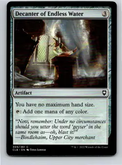 Magic the Gathering Decanter of Endless Water Battle for Balders Gate Commander - Image 1
