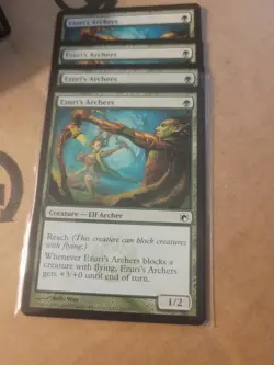 4x MTG Magic Gathering Ezuri's Archers 120/259 Scars of Mirrodin LP Playset x 4 - Image 1