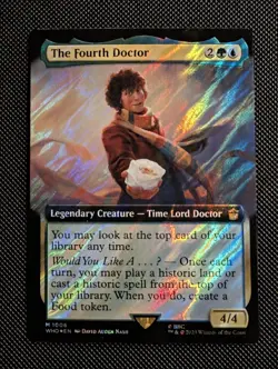 The Fourth Doctor (Surge Foil Extended Art) | MTG WHO | Simic Food | Mythic | NM - Image 1