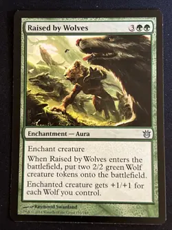 1x Raised by Wolves (135) Born of the Gods LP MTG Magic the Gathering x1 MKE - Image 1
